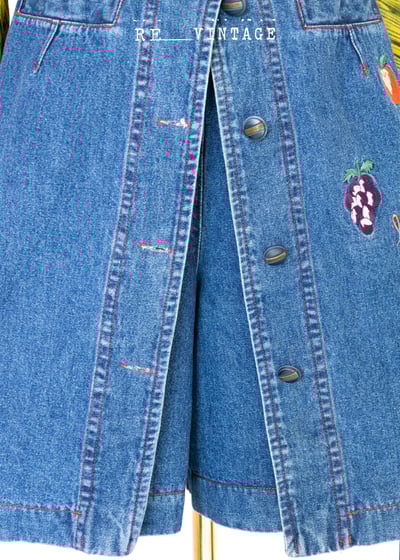 水果拼盤牛仔短褲裙5