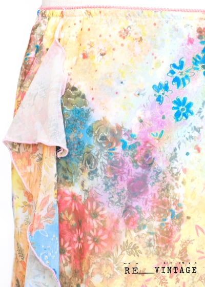 繽紛花花世界彈性中長裙9