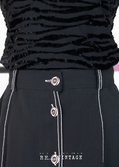 黑色の雪紡短短裙3