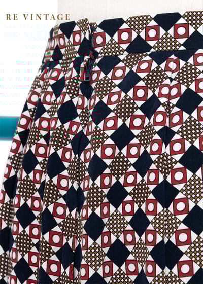 顛倒小方塊氣質中長裙（25"）6