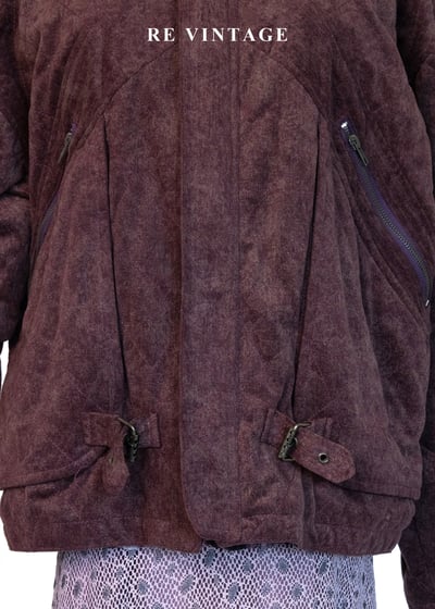 微醺梅洛酒水洗菱格紋夾克外套8