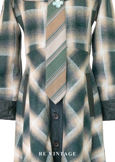 Echo in the Pines 霧裡森林格紋長洋裝11