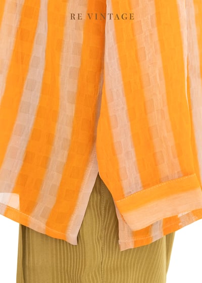 Vibrant Orange 螢光橘線條襯衫8