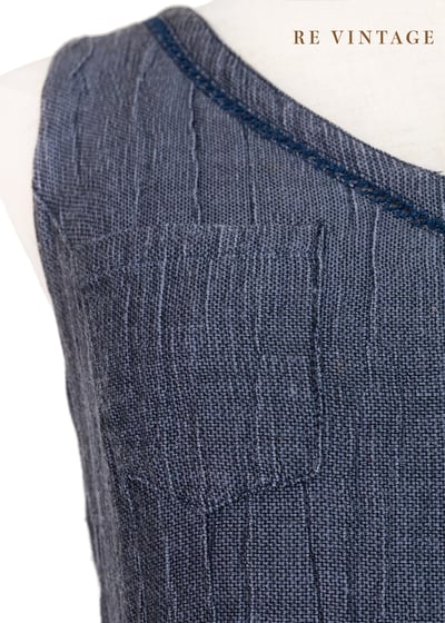 藍染花徑花朵的故事長洋裝7