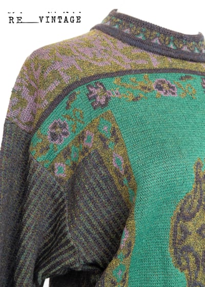 粉紅小花宮廷針織毛衣6