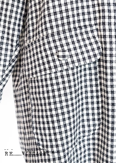 黑毛毛小格紋秋天薄款中長版外套7