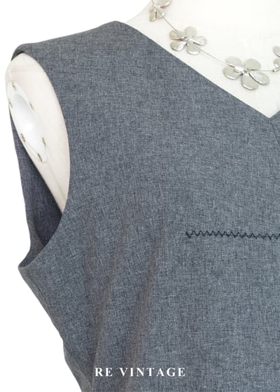 質感單品 - 視覺中心水泥灰長洋裝4