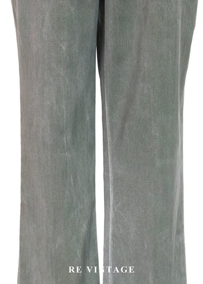 質感單品 - 煙灰綠色貼身長褲 (28-30")4