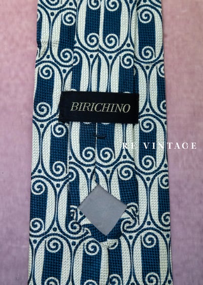 深藍螺旋式的記憶迴圈領帶4