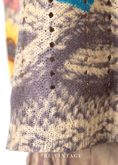 印上可愛針織紋路の薄款針織上衣6