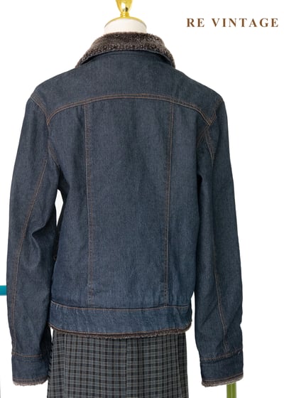 靈魂藍調深棕毛領牛仔外套11