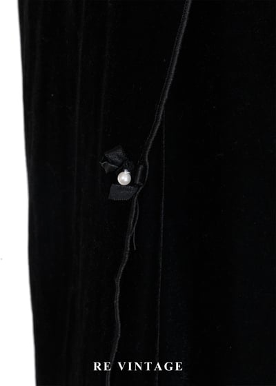 珍珠流星划過夜空絨布長裙（23-26"）12