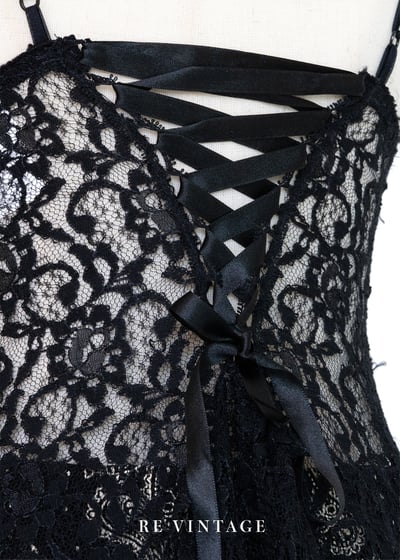 墨西哥製 - 瑪瑙黑蕾絲辣辣小背心12