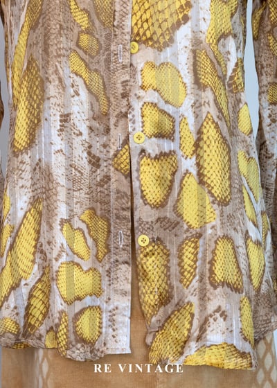 金色獵影 - 蟒紋透感長袖襯衫6