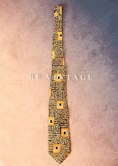 Orange Infinite Square 美領帶1