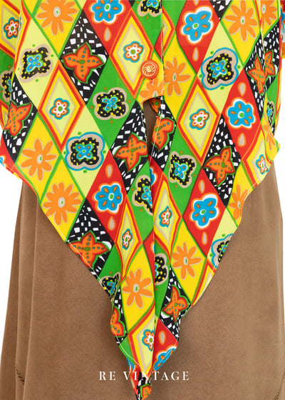 嘉年華夏日拼圖短版上衣6