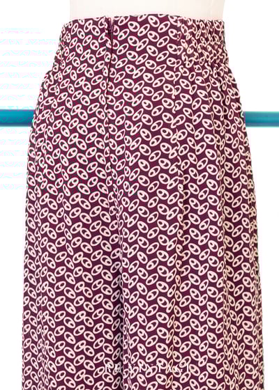 Beet red 小眼睛夏日高腰寬版褲（26-28"）8