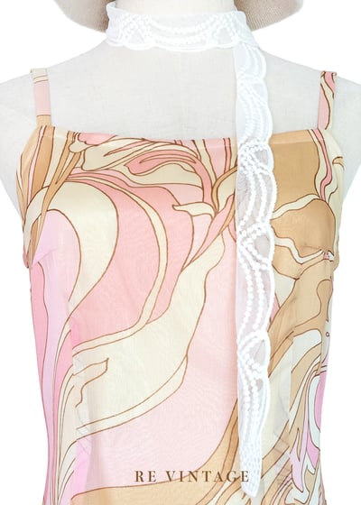 草莓咖啡流動線條細肩帶洋裝6