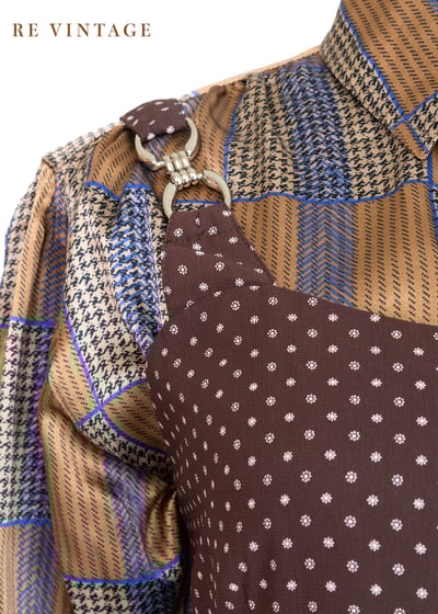 Mini 小花巧克力色吊帶短洋裝4