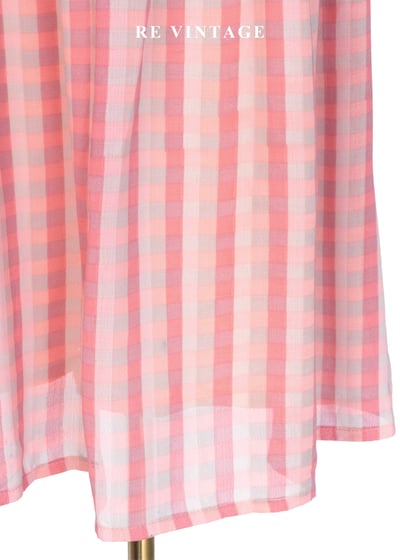 蜜桃氣泡小方格長裙（27"）9