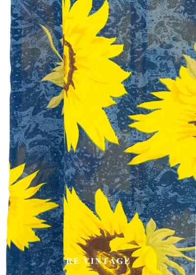 盛夏向日葵 - 海水藍無袖長洋裝15