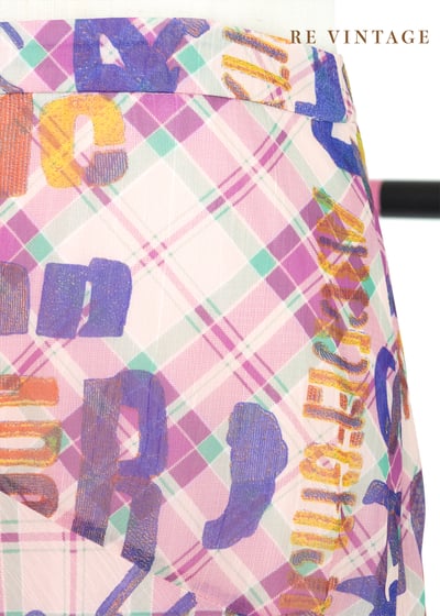 桃粉色文字印花美裙（26"）4