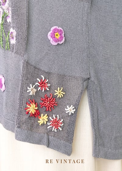 Morning Dove手工刺繡小花博款針織上衣6