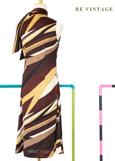 Amber Rhythm 流動線條領結洋裝12