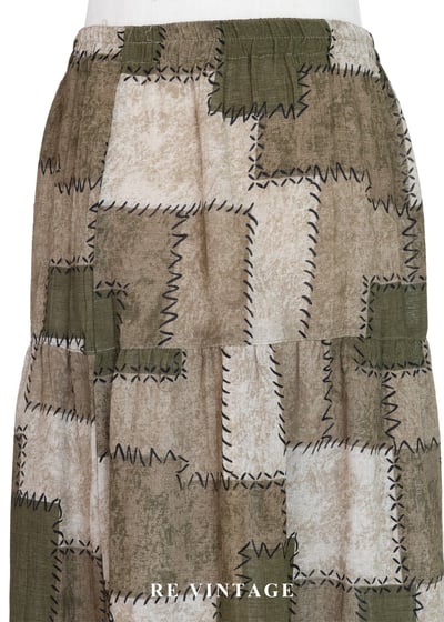 遊牧流浪美學拼接圖騰流蘇長裙（24-30"）9