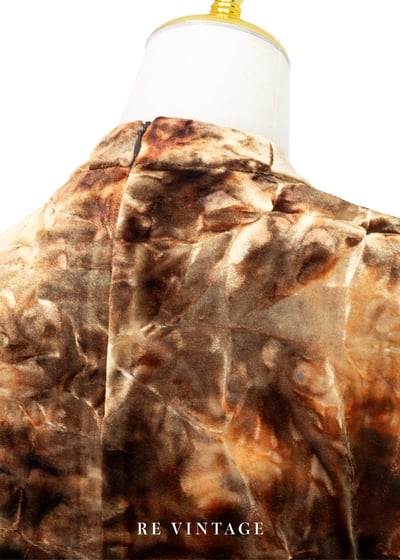 橘金色の皺褶紋路絨布上衣6