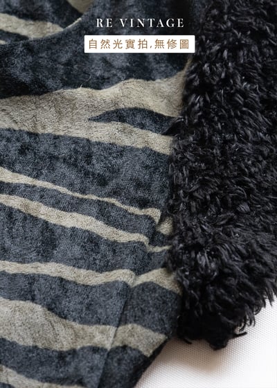 軍綠色斑馬毛毛絨布上衣9