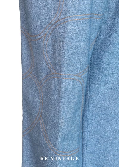 香港製 - 裁縫師的草稿幾何車線單寧長褲（28"）9