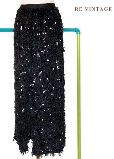 閃爍光點節奏毛毛長裙（21-30"）7