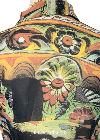 義大利製 - 中世紀滿版壁畫流蘇背心9