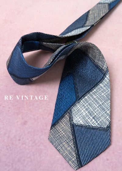 湛藍 - 時光拼圖領帶3