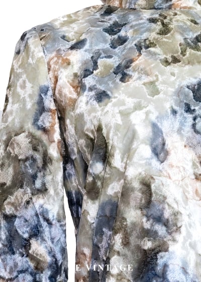 套裝上衣 - 礦石橫切面燒絨絨布上衣5