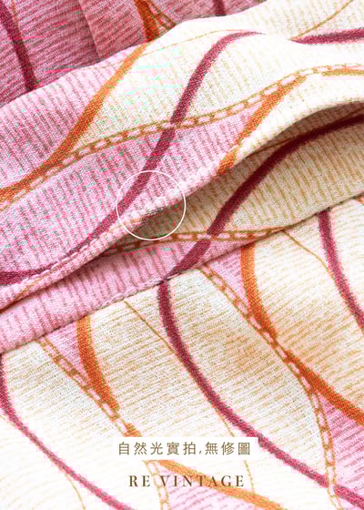 雙色粉紅波紋長袖襯衫10