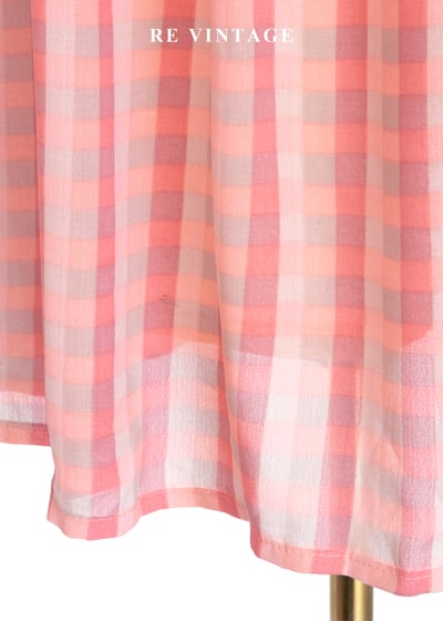 蜜桃氣泡小方格長裙（27"）6