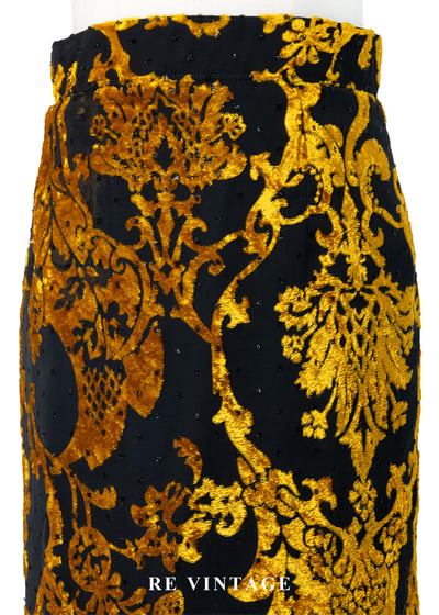 宮廷金碧輝煌繁花圖騰長裙（30"）3