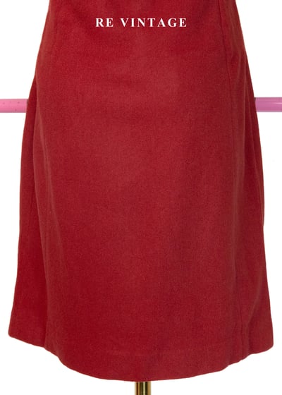 宣言單品 - 90s 超模蔓越莓紅抹胸迷你洋裝8