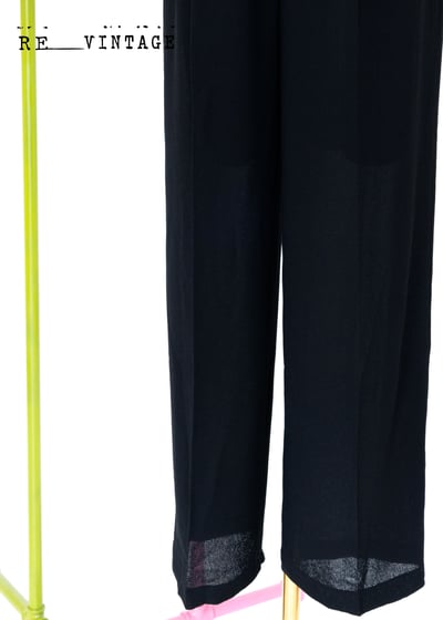 高腰寬版質感黑色長褲（24.5）5