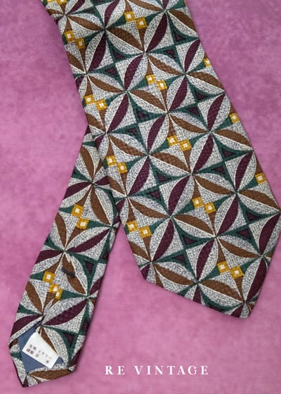 莫內花園的萬花筒古典瓷磚領帶9