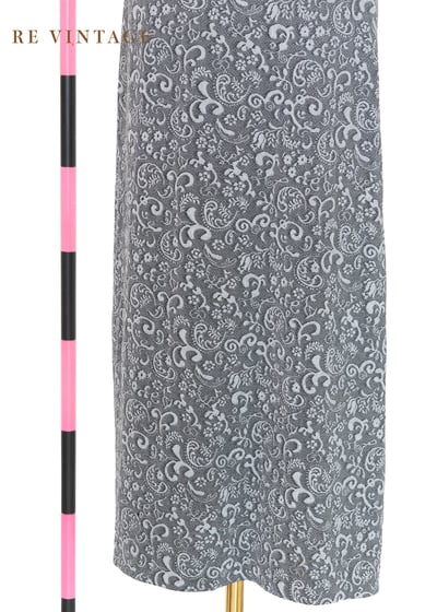 韓國製 - 石灰色漂亮印花紋路長裙（28-32"）4
