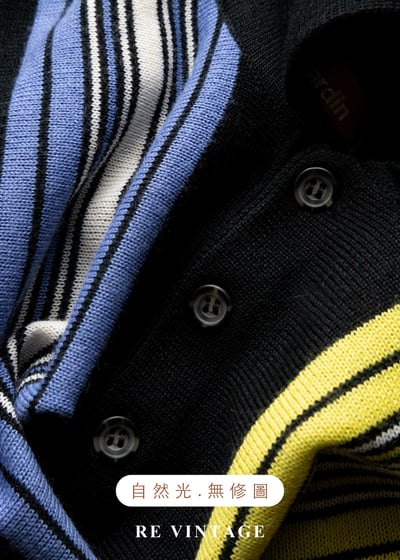 電波對決雙色直條紋針織上衣12