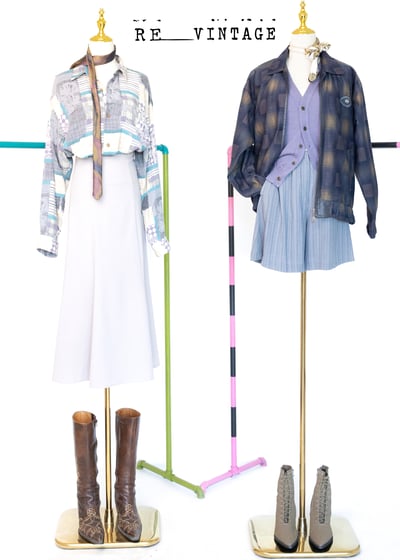 藍紫色立體編織紋針織背心2