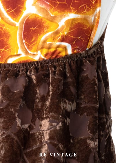 焦糖燒花工藝繞頸露背背心8