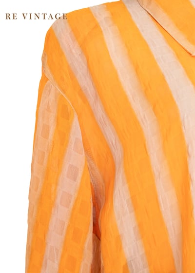 Vibrant Orange 螢光橘線條襯衫4