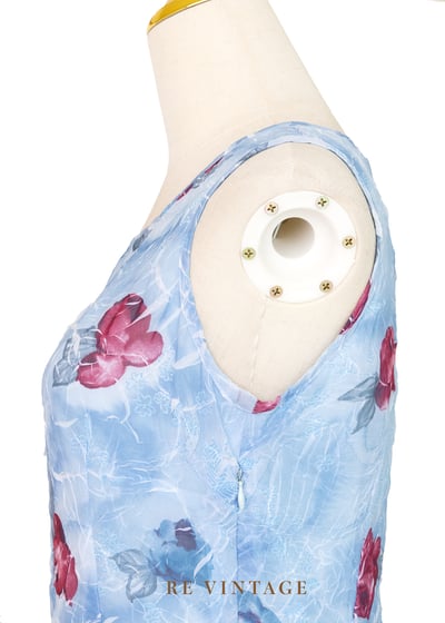 Aqua 水藍的你粉紅的花長洋裝9