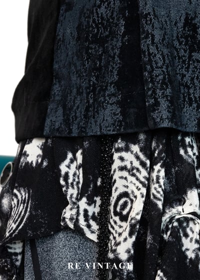 殘影美學丹寧與絨布結合上衣7