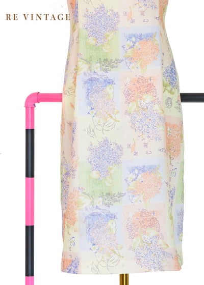 春日淡彩花標本洋裝4